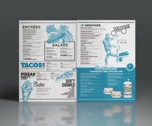 Menu Design by mrmrnjr for Southside Social | Design: #17669681