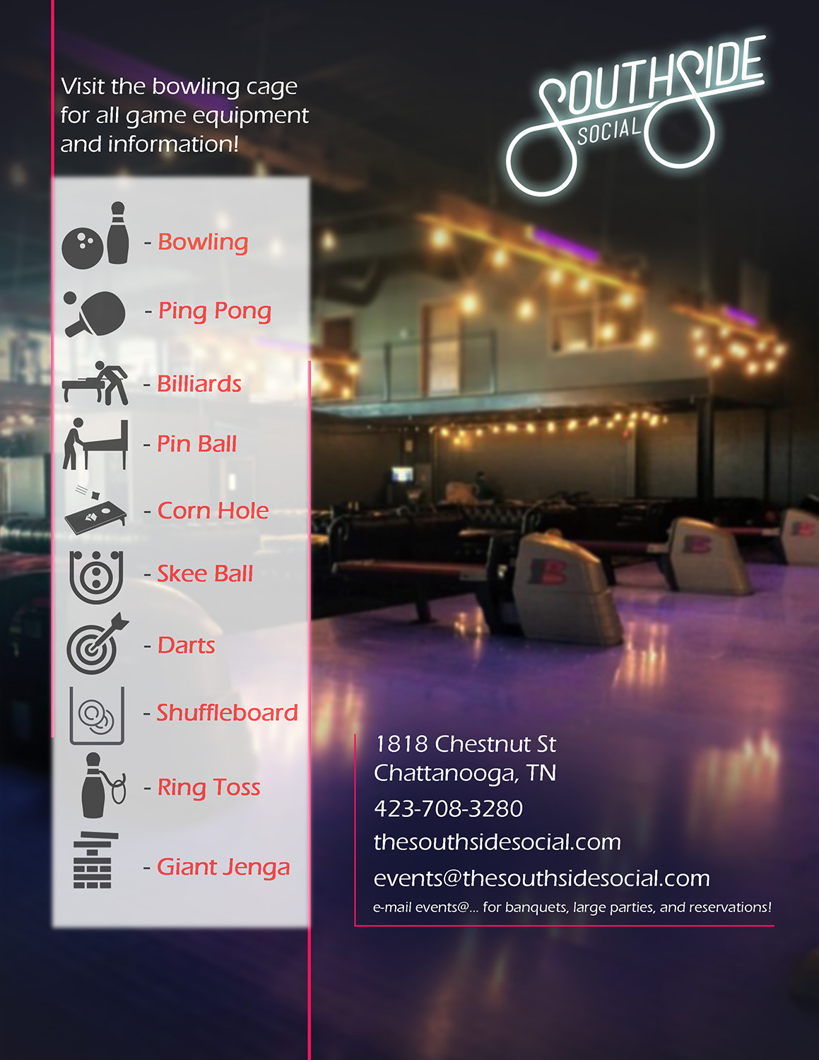 Menu Design by Lesaba Design for Southside Social | Design #17661908
