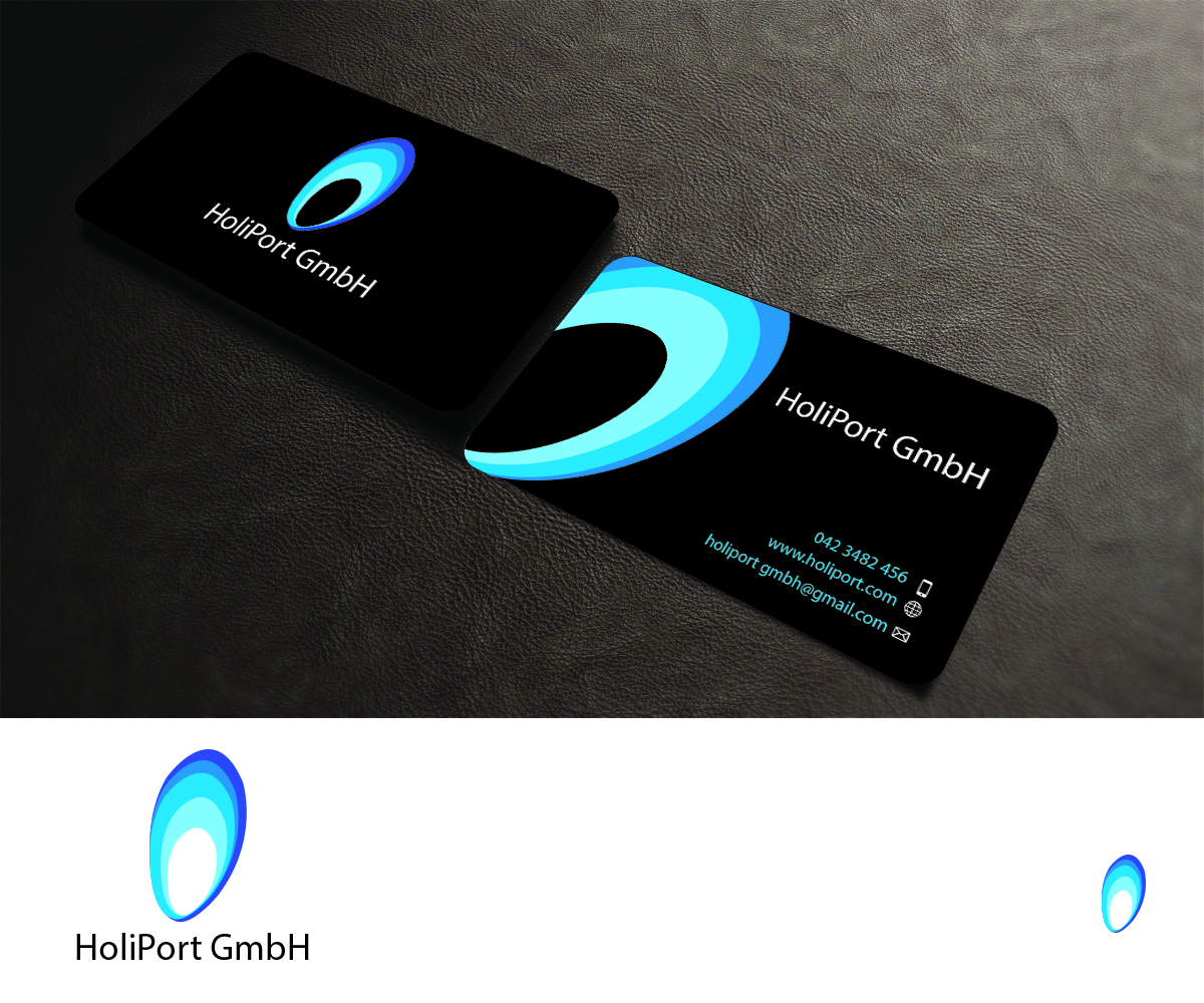 Logo and Business Card Design by Aaaron for HoliPort GmbH | Design #2739479