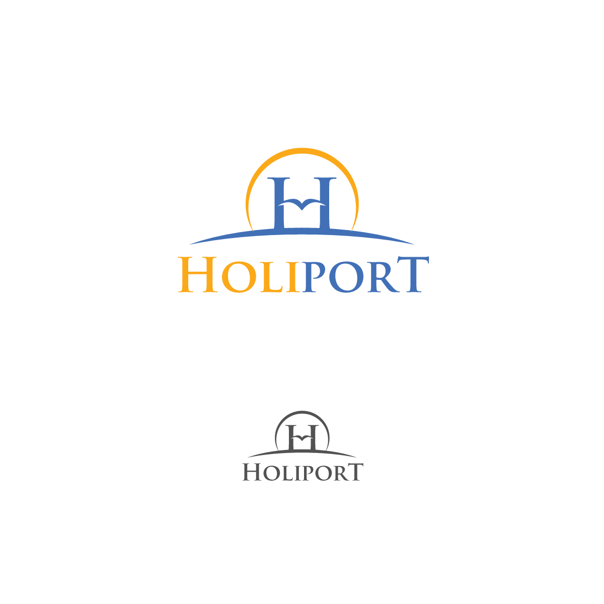 Logo and Business Card Design by design_factory for HoliPort GmbH | Design #2739177