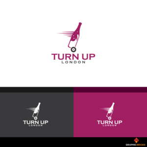 Turn Up (london in small font on side below turn up) | Logo Design by Graphic Bricks
