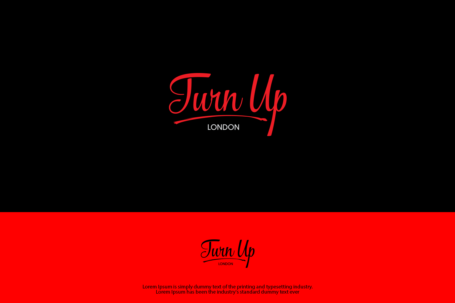 Logo-Design von groomfox für Turn Up London | Design #17492626