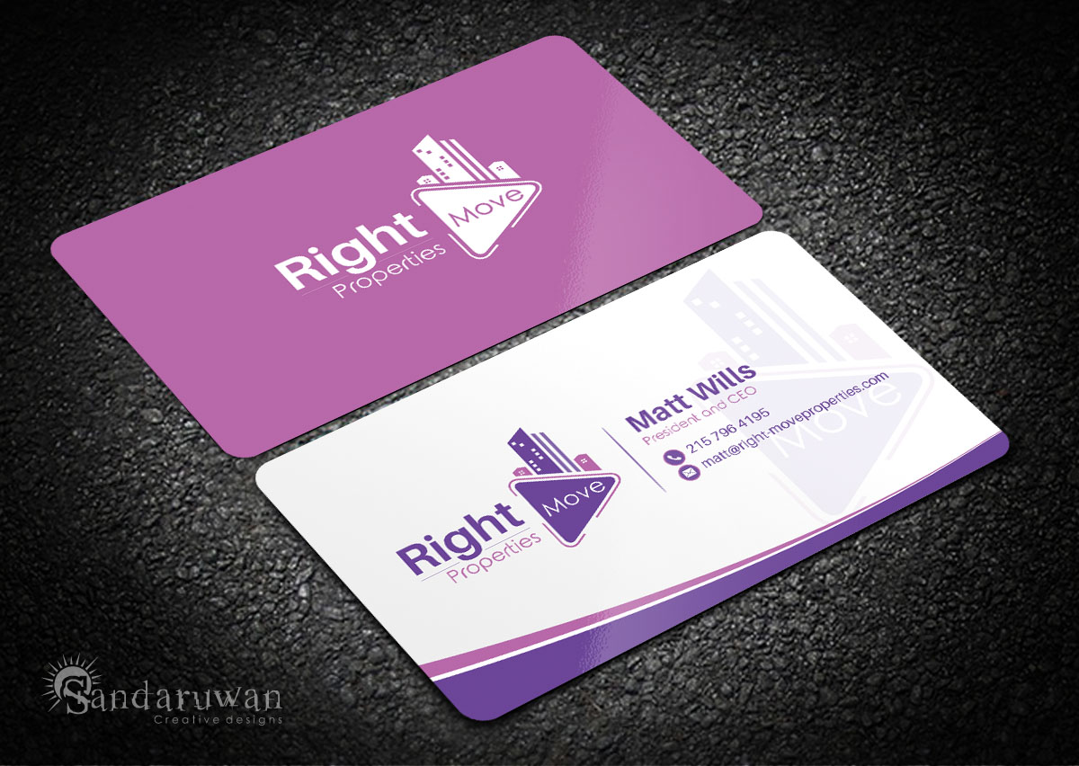 Business Card Design by Sandaruwan for Right Move Properties | Design #17527112