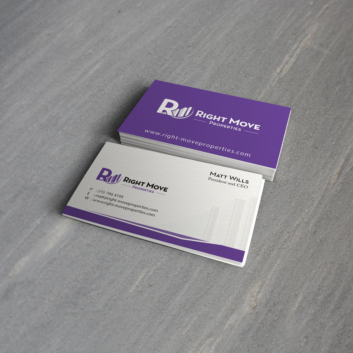 Business Card Design by MTu for Right Move Properties | Design #17511450