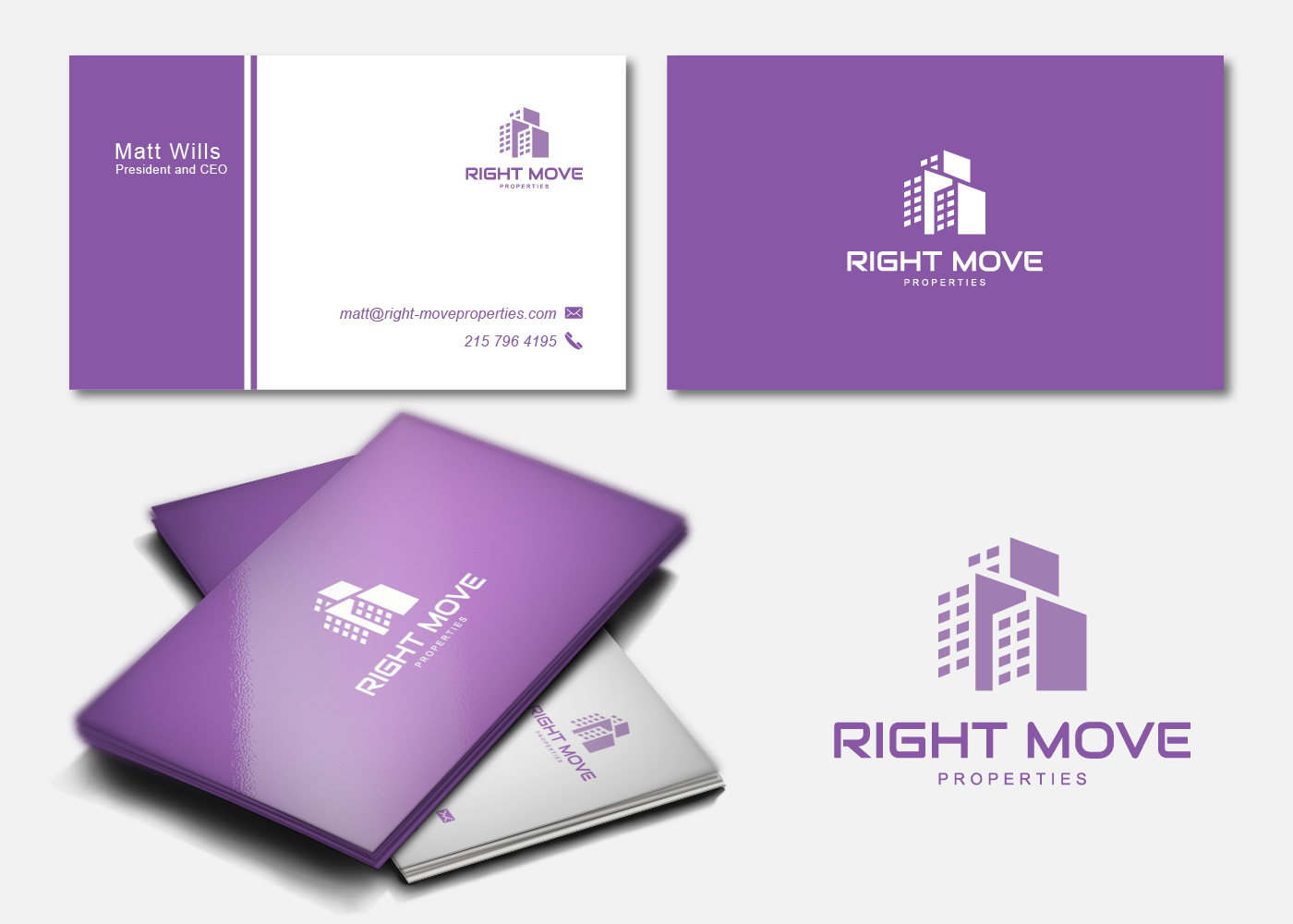 Visitenkarten-Design von Kristijan Trajchev für Right Move Properties | Design #17510737