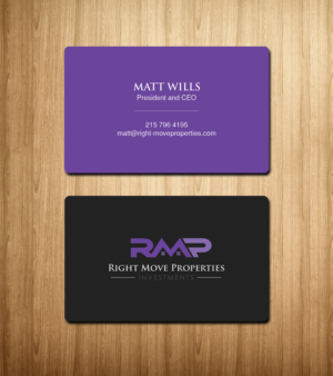 Business Card Design by Creations Box 2015 for Right Move Properties | Design: #17563310