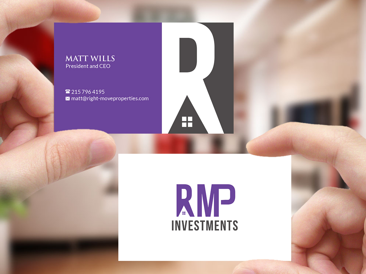 Visitenkarten-Design von Creations Box 2015 für Right Move Properties | Design #17563315