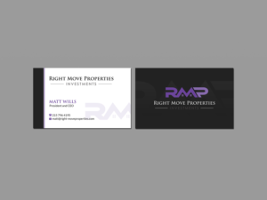 Business Card Design by Creations Box 2015 for Right Move Properties | Design: #17563318