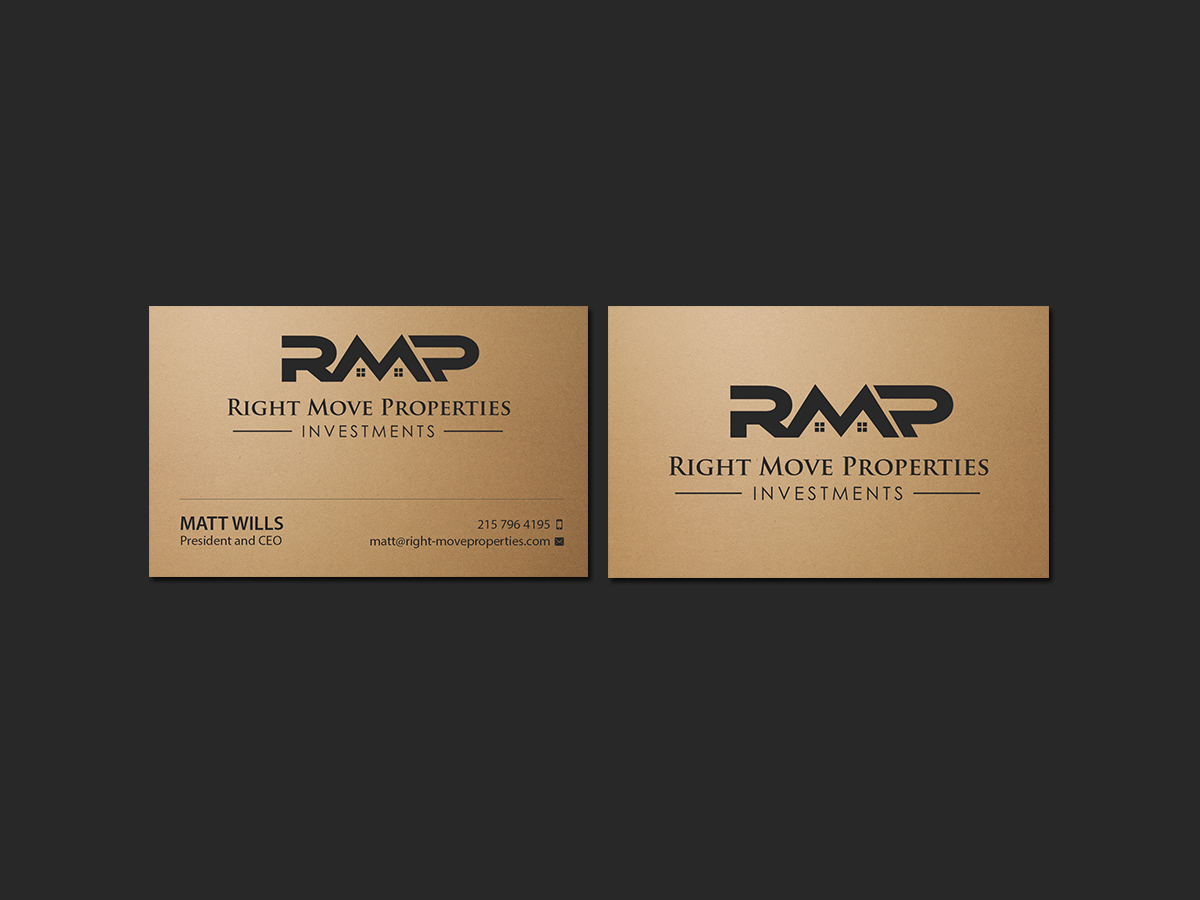 Visitenkarten-Design von Creations Box 2015 für Right Move Properties | Design #17563336