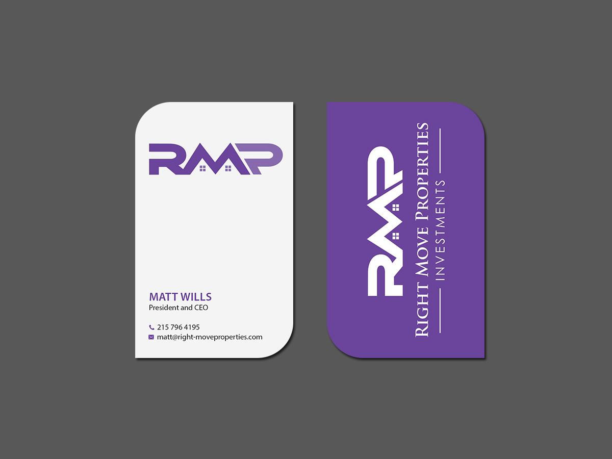 Diseño de Tarjeta de Presentación por Creations Box 2015 para Right Move Properties | Diseño #17563357