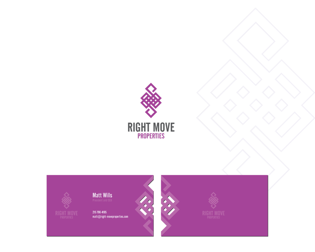 Visitenkarten-Design von MilenaL. für Right Move Properties | Design #17557628