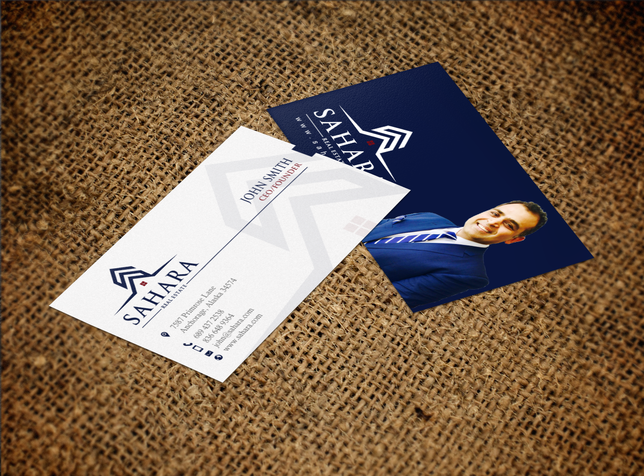 Professional Modern Real Estate Business Card Design For A Real Estate Business Card Design