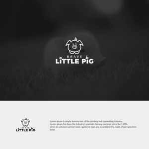 Brave Little Pig | Logo Design by ideaz2050