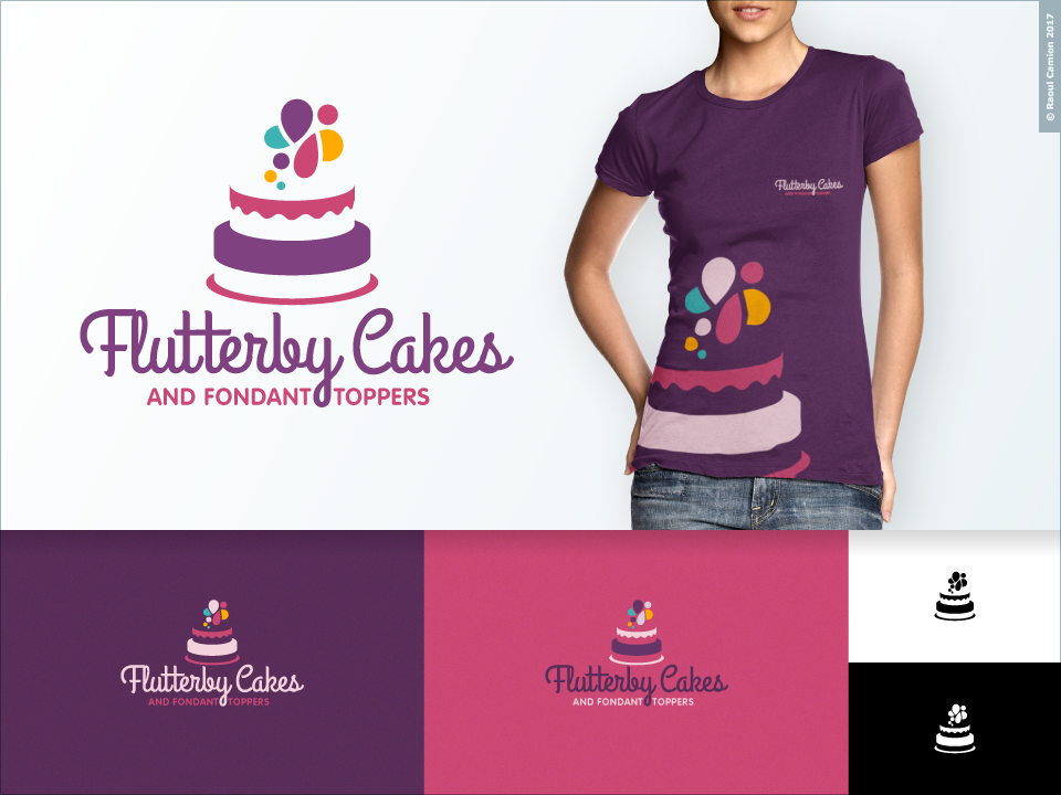 Design de Logo par Raoul Camion pour Flutterby Cakes & Fondant Toppers | Design #17571130