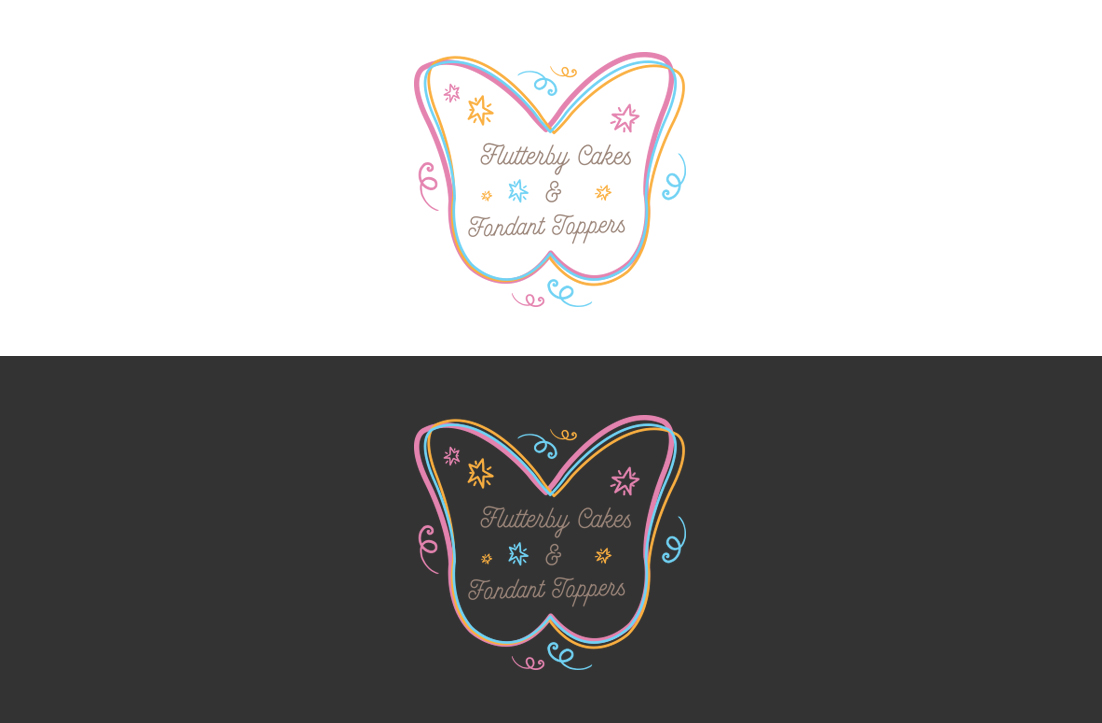 Logo Design by GLDesigns for Flutterby Cakes & Fondant Toppers | Design #17544101