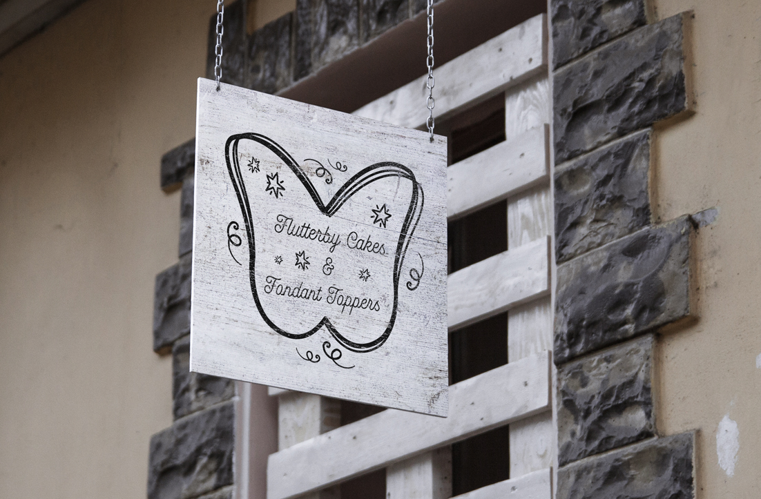 Logo Design by GLDesigns for Flutterby Cakes & Fondant Toppers | Design #17544102