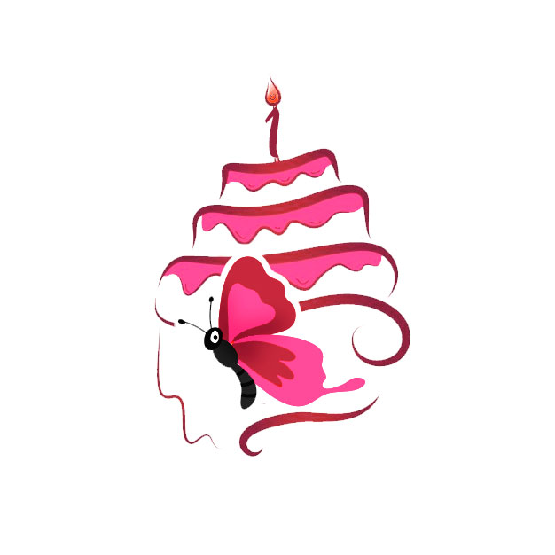 Logo Design by Olia Kashyna for Flutterby Cakes & Fondant Toppers | Design #17557919