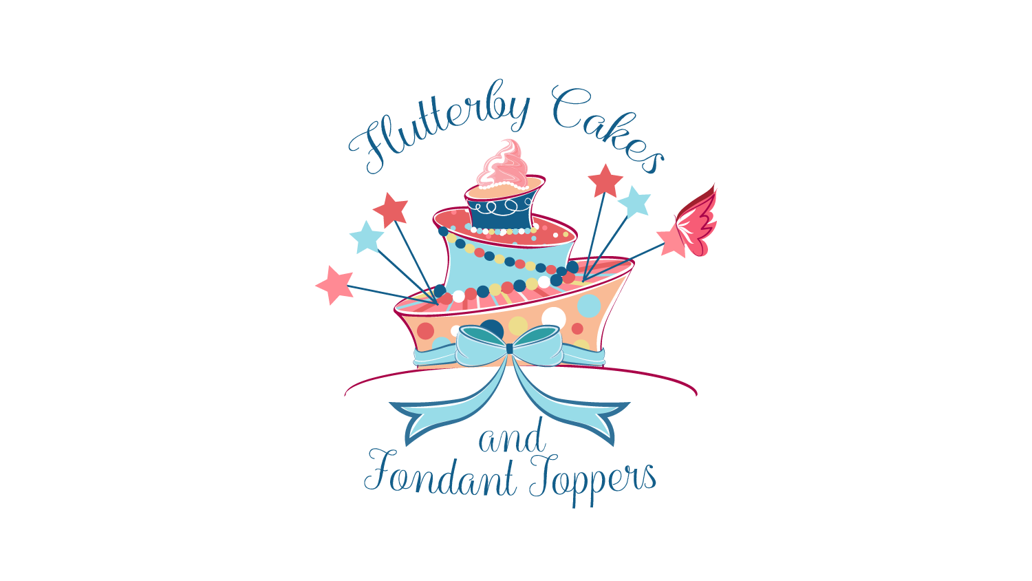 Logo Design by rimakhachatryan for Flutterby Cakes & Fondant Toppers | Design #17588669