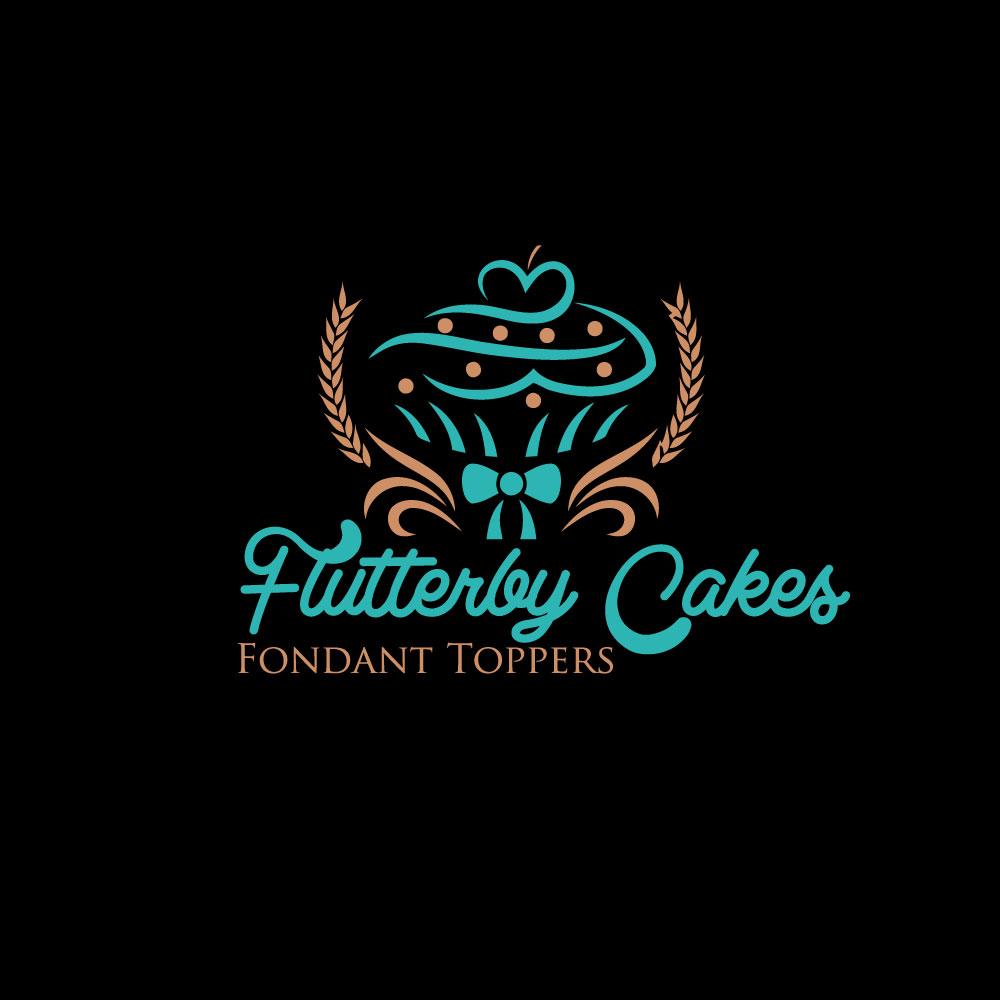 Logo Design by rocklee for Flutterby Cakes & Fondant Toppers | Design #17590949
