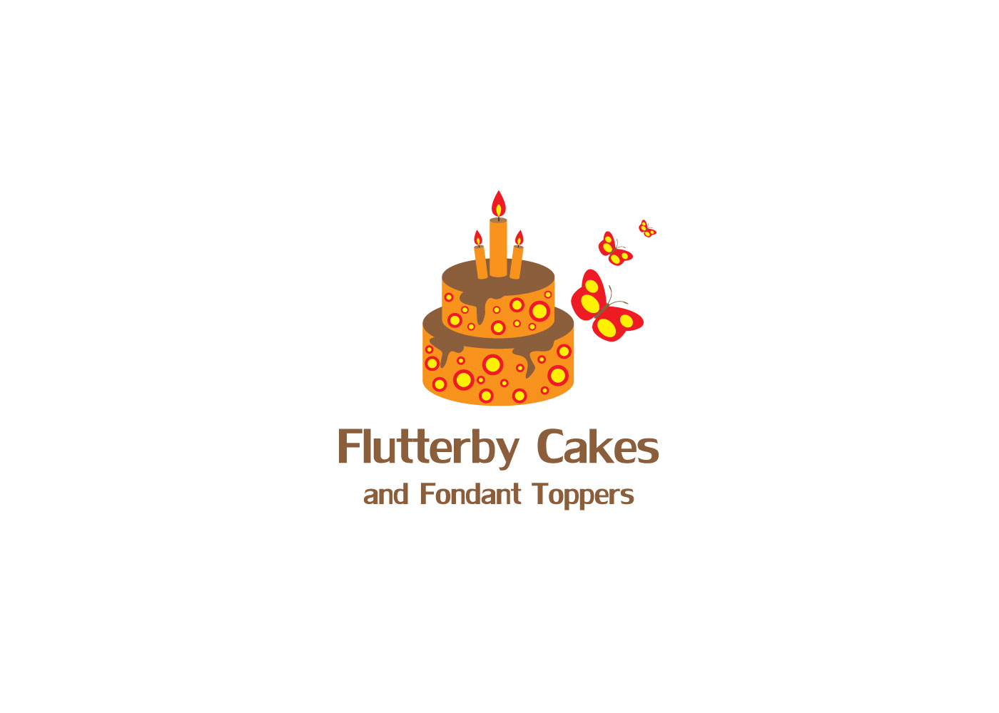 Logo Design by ILCHE 88 for Flutterby Cakes & Fondant Toppers | Design #17612546