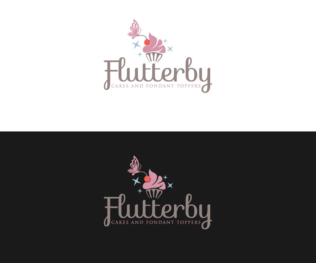 Logo Design by Shahin Sikder for Flutterby Cakes & Fondant Toppers | Design: #17602737