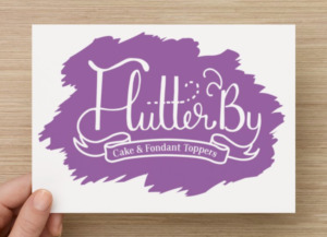 Logo Design by GenuinelyGinger for Flutterby Cakes & Fondant Toppers | Design: #17561446