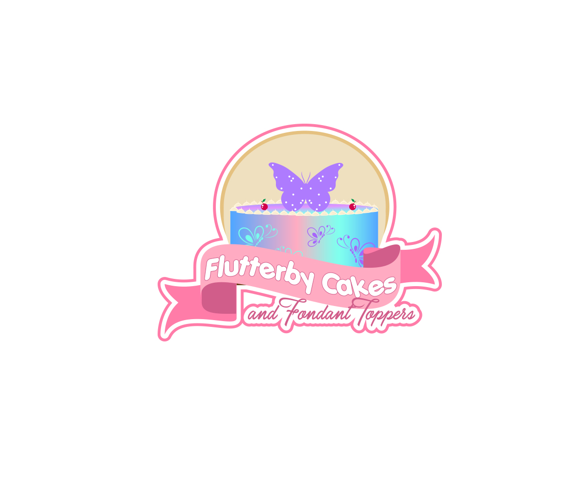 Logo Design by U. Solutions for Flutterby Cakes & Fondant Toppers | Design #17558691