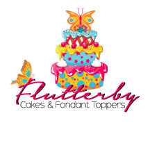 Logo Design by KaylaVaught for Flutterby Cakes & Fondant Toppers | Design #17558152