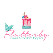 Logo Design by KaylaVaught for Flutterby Cakes & Fondant Toppers | Design #17608886