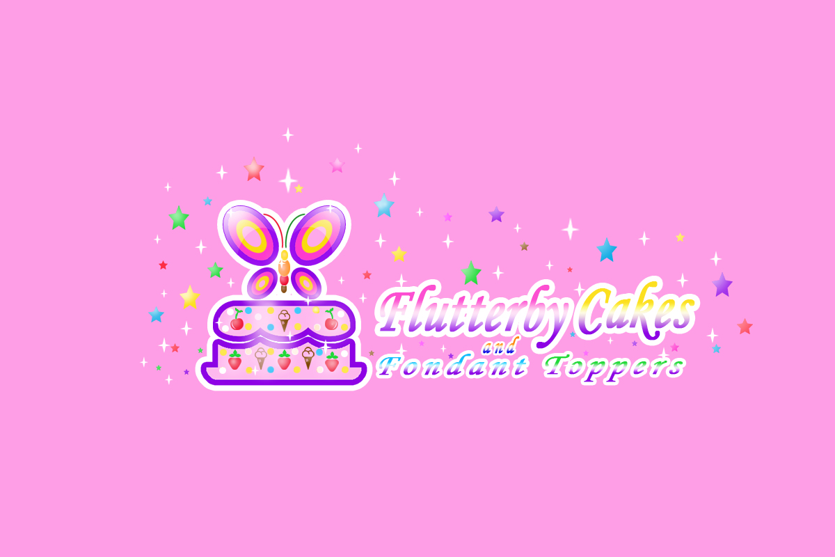 Logo Design by ArtCreative for Flutterby Cakes & Fondant Toppers | Design #17642831