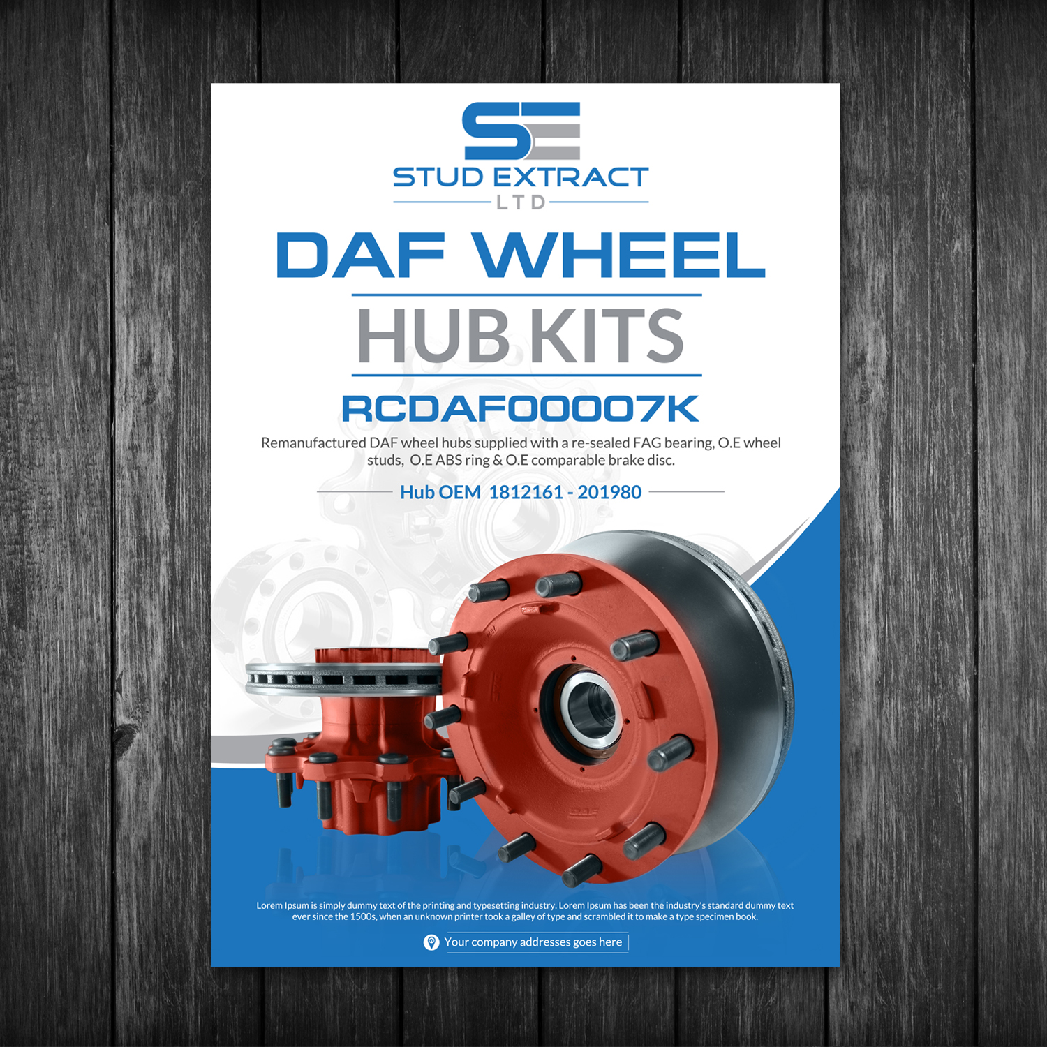 Flyer Design by creative.bugs for CV Hubs & Bearings Ltd | Design: #17583473