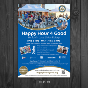 Happy hour for good Poster, Email and flyer design | Design de Flyer par aspiremedia