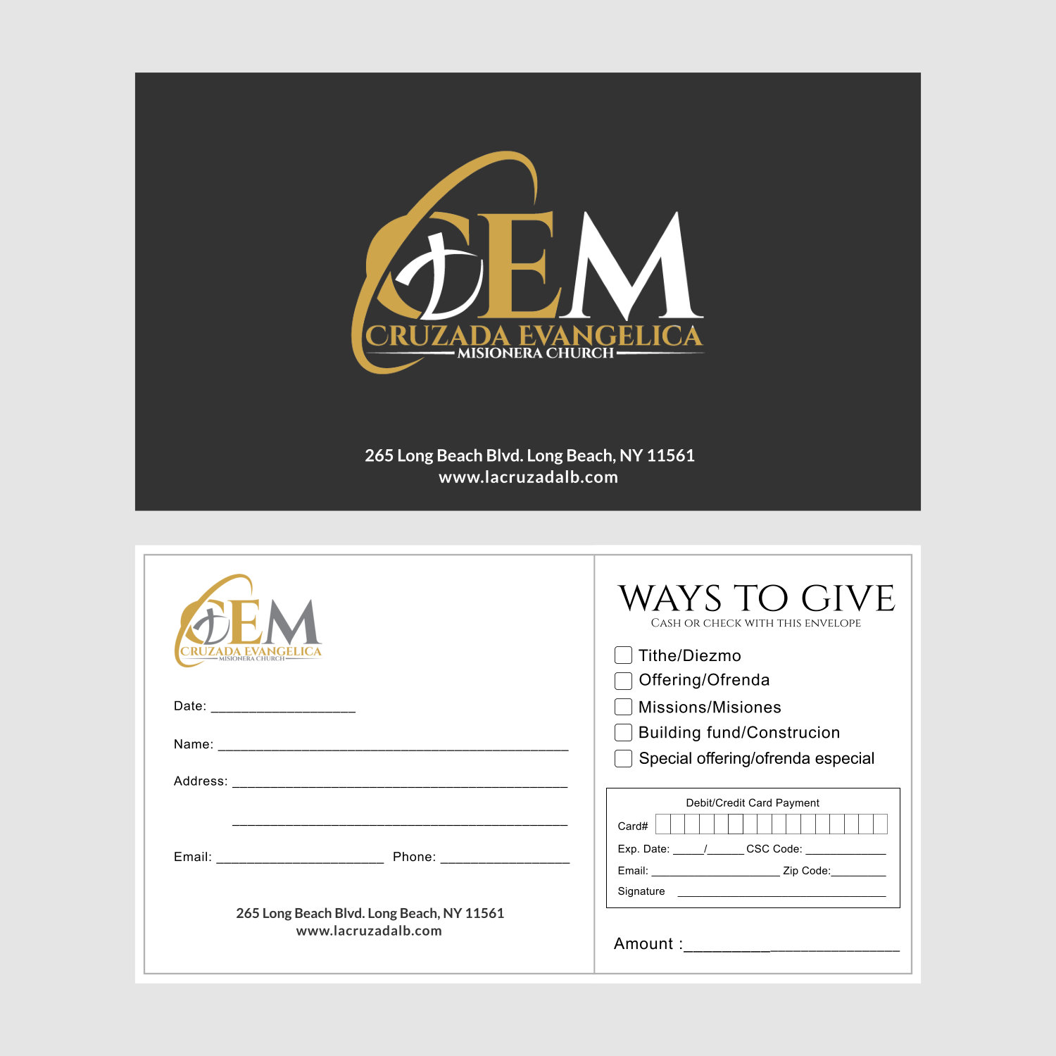 Envelope Design by Rose Design for Cruzada Evangelica | Design #17545455