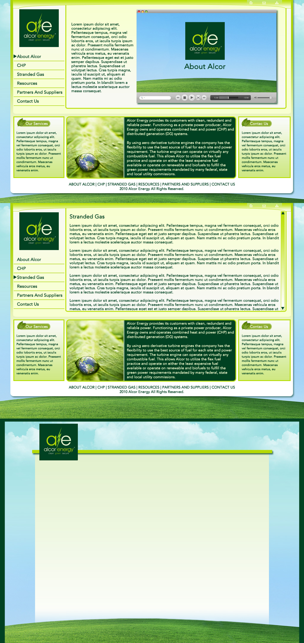 Web-Design von LFS Designs für Alcor Energy Solutions, LLC | Design #46804