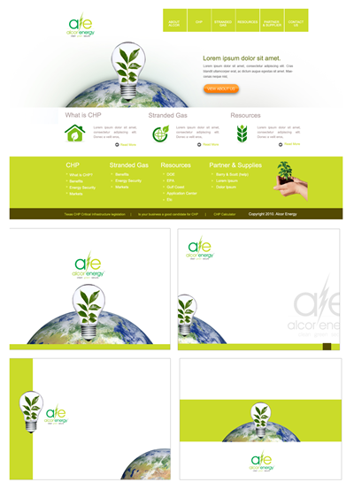 Web-Design von weathered83 für Alcor Energy Solutions, LLC | Design: #46877