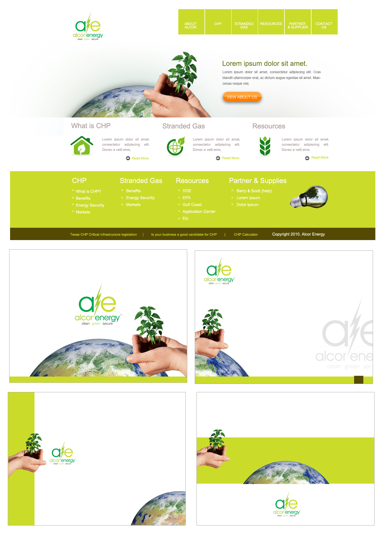Web Design by weathered83 for Alcor Energy Solutions, LLC | Design #46878