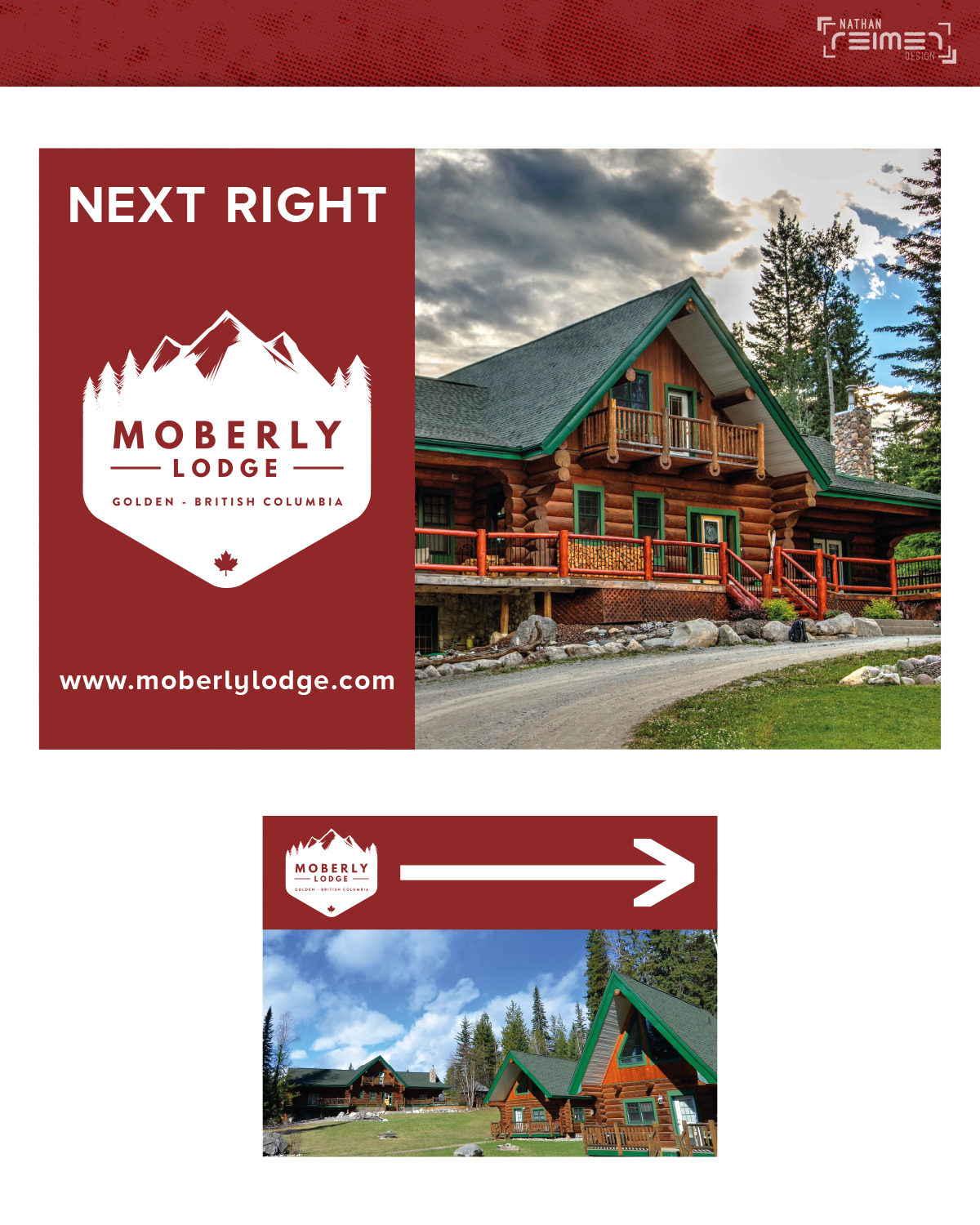 Signage Design by nreimer for Moberly Lodge | Design #17663155