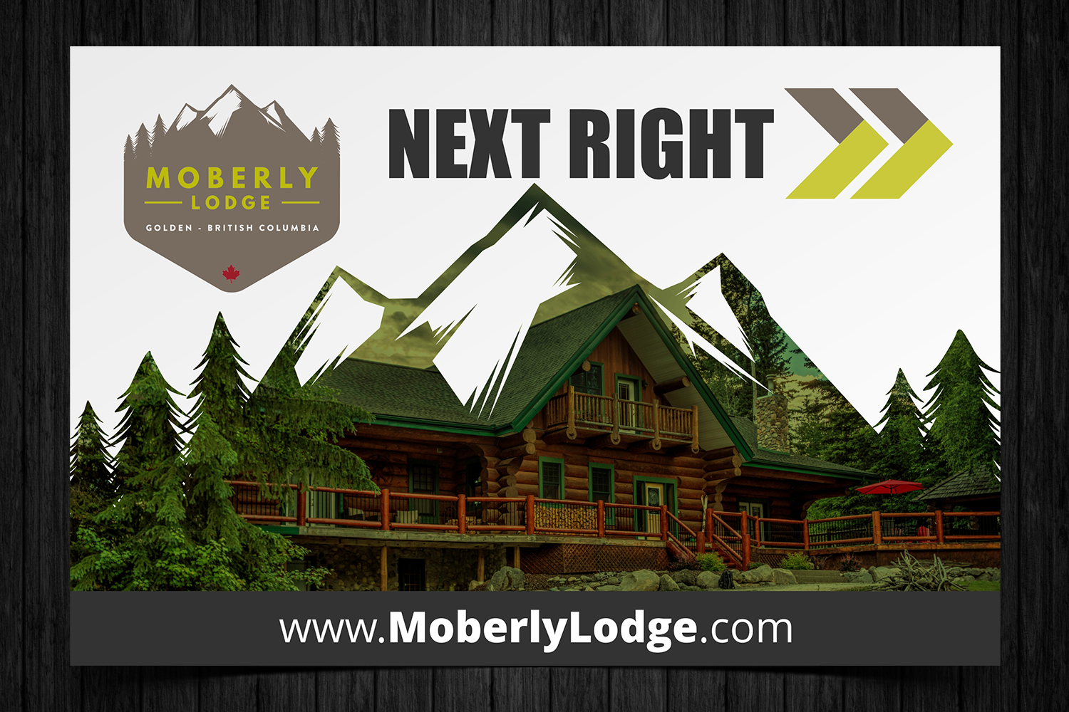 Signage Design by ecorokerz for Moberly Lodge | Design #17563327
