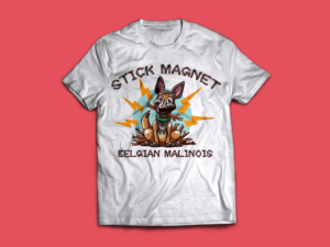 Belgian Malinois Stick Magnet puppy | T-Shirt-Design von B'signs