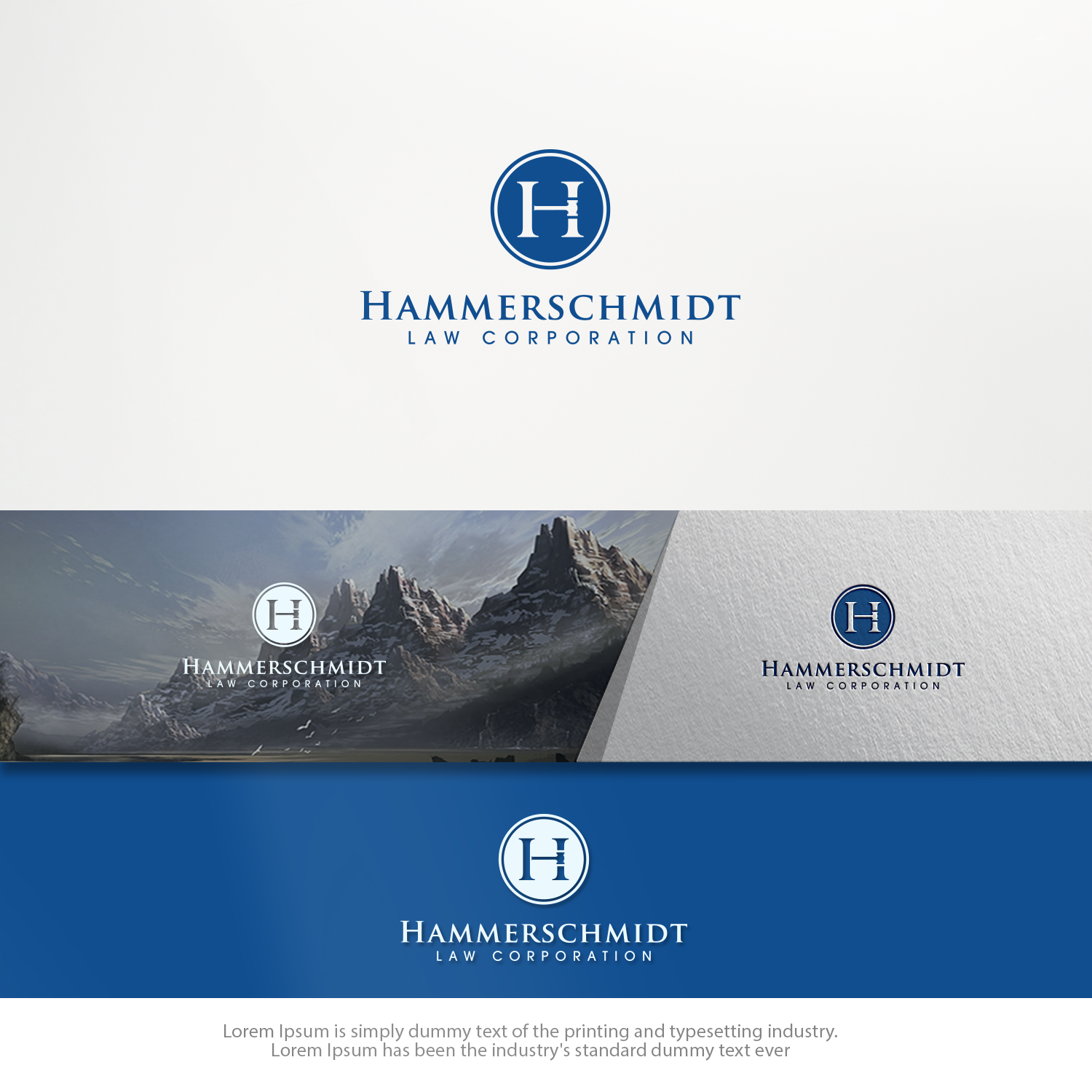 Logo Design by groomfox for Hammerschmidt Law Corporation | Design #17570496