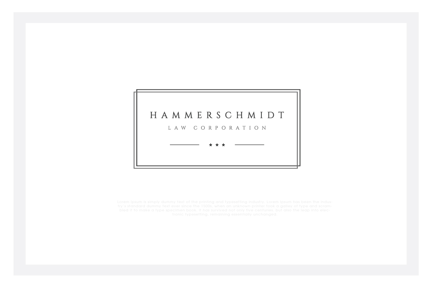 Logo Design by solidinto for Hammerschmidt Law Corporation | Design #17593266