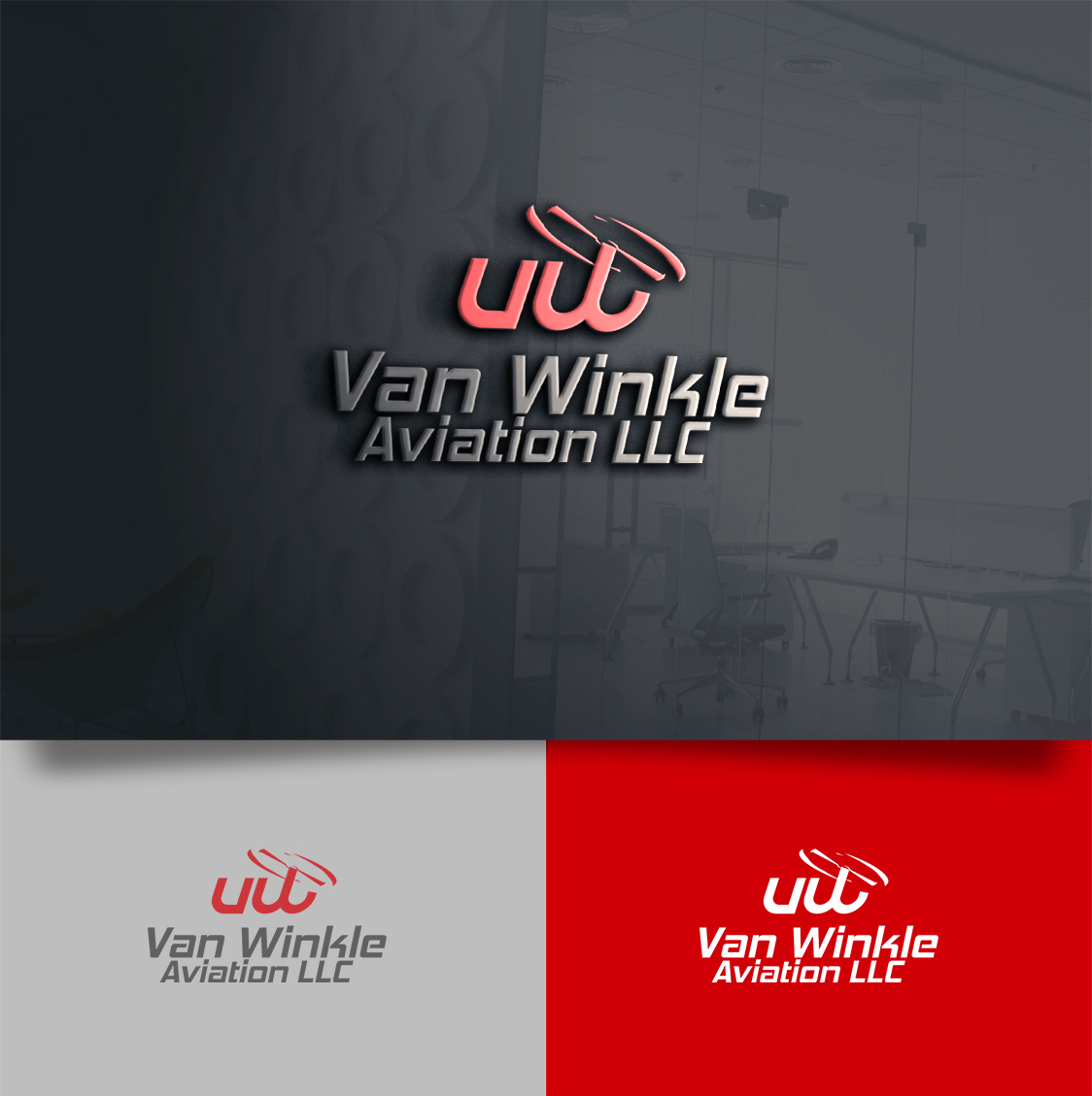 Logo Design by rafaeldsgn for Van Winkle Aviation LLC | Design #17601279