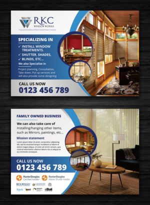 Flyer Design by OwnDesign for RKC Window Works | Design: #17705427