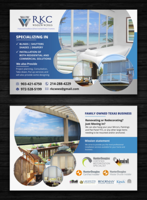 Flyer Design by OwnDesign for RKC Window Works | Design: #17767514