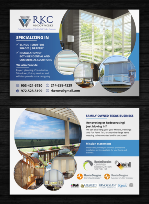 Flyer Design by OwnDesign for RKC Window Works | Design: #17767516