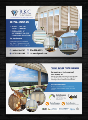 Flyer Design by OwnDesign for RKC Window Works | Design: #17767517