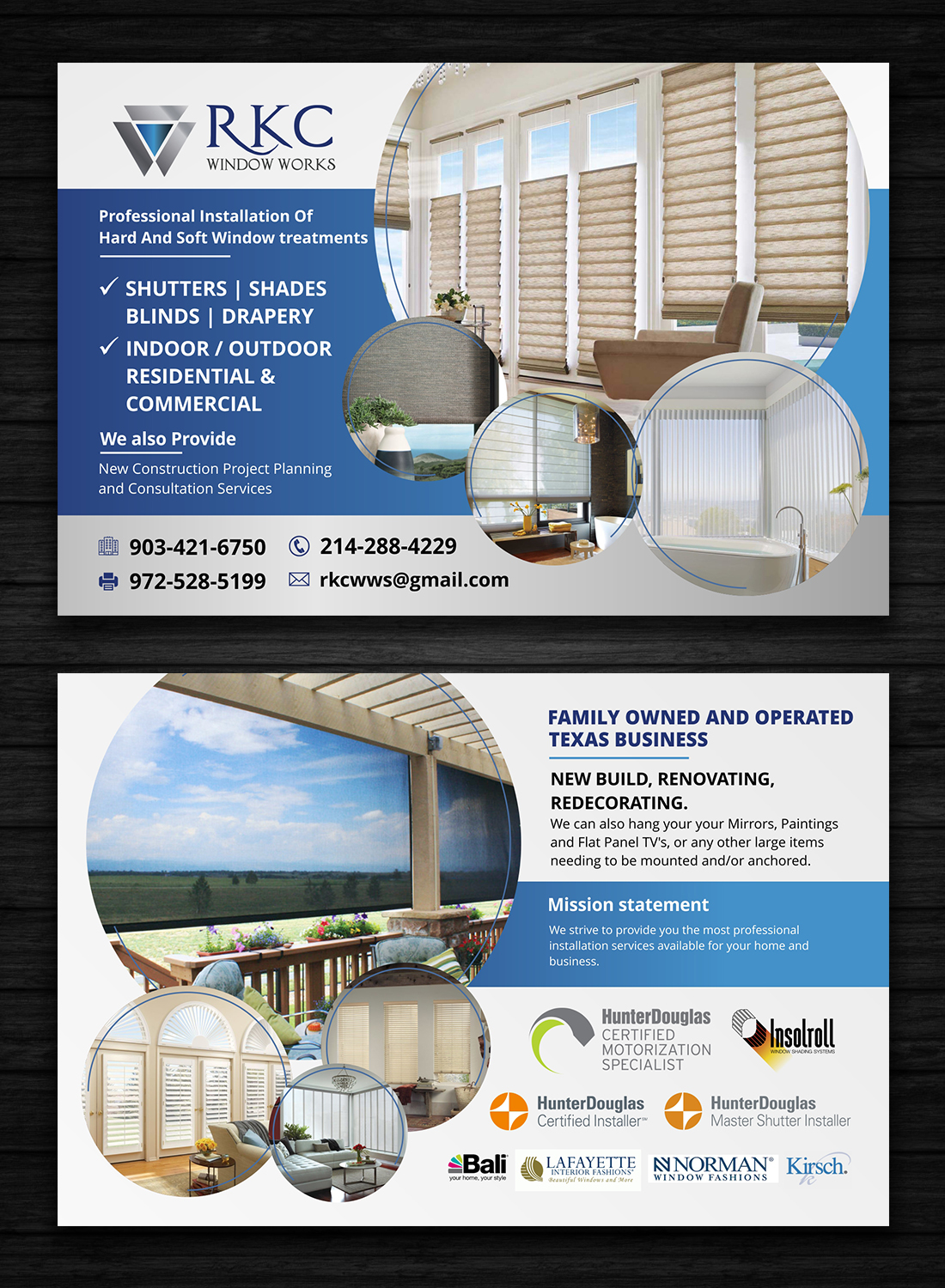 Flyer Design by OwnDesign for RKC Window Works | Design #17791112
