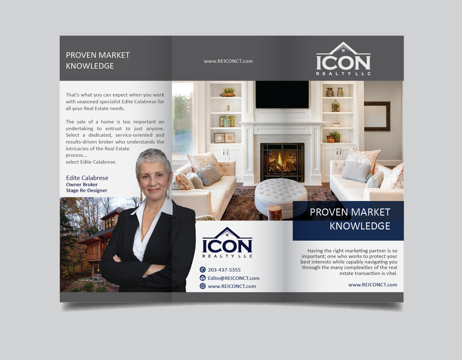 Diseño de Flyer por alex989 para ICON Realty LLC | Diseño #17544161
