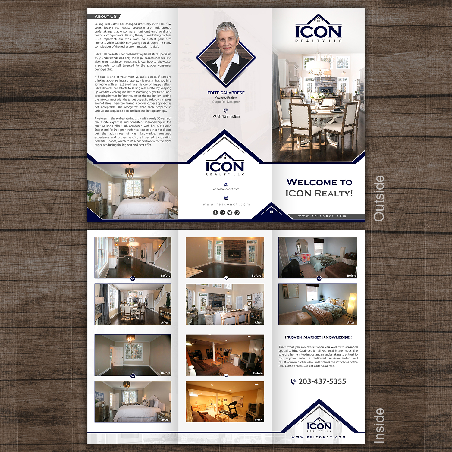 Diseño de Flyer por debdesign para ICON Realty LLC | Diseño #17550209