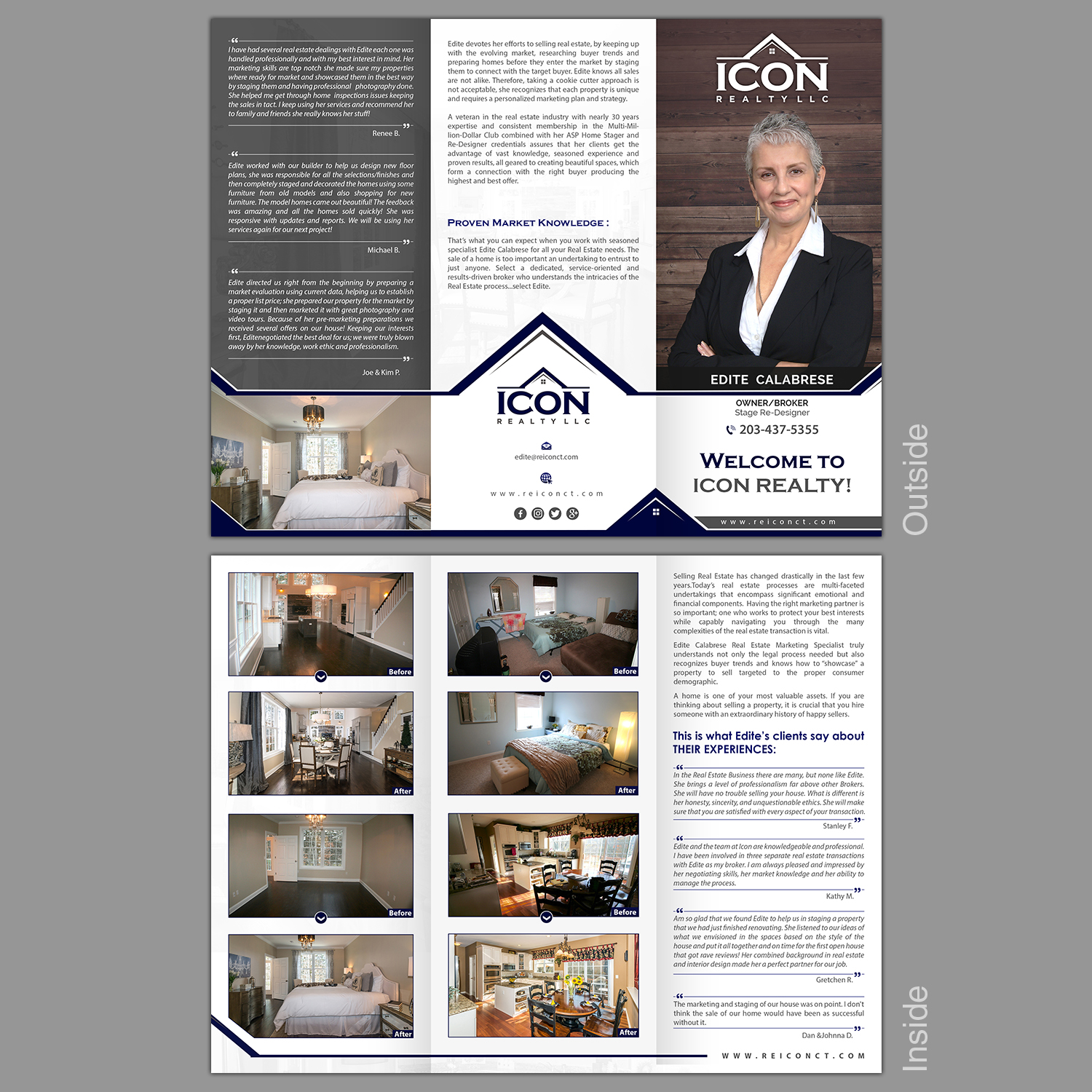 Diseño de Flyer por debdesign para ICON Realty LLC | Diseño #17574624